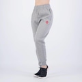 Calça Flamengo Moletom Rest Feminina Mescla Cinza CINZA