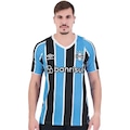 Camisa do Grêmio Oficial 1 2024 Umbro Torcedor - Masculina AZUL/PRETO