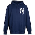 Blusão de Moletom com Capuz New Era Plus Size Fechado New York Yankees - Masculino AZUL
