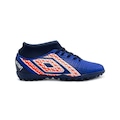 Chuteira Society Umbro Mutant Jr - Infantil AZUL ESC/VERMELHO