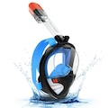 Mascara Subaquática De Mergulho Gold Sports Full Face R4 Com Snorkel AZUL
