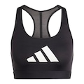 Top Fitness adidas Estampado Powerreact Big Logo - Feminino PRETO