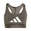 Top Fitness adidas Estampado Powerreact Big Logo - Feminino VERDE