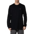 Camiseta Manga Longa Quiksilver Embroidery - Masculina PRETO
