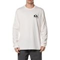 Camiseta Manga Longa Quiksilver Omni Logo - Masculina OFF WHITE