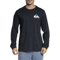 Camiseta Manga Longa Quiksilver Omni Logo - Masculina PRETO