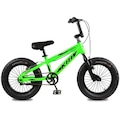 Bicicleta Krw Aro 16 Bigboy Aço Carbono Freio V-Brake M16 - Infantil VERDE/PRETO