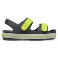Sandália Crocs Crocband Cruiser Sandal T Slate - Infantil CINZA ESC/VERDE CLA