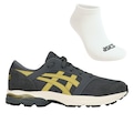 Kit Tênis Asics Gel-Takumi + Par de Meias - Masculino PRETO/AMARELO CLA