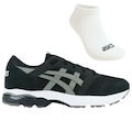 Kit Tênis Asics Gel-Takumi + Par de Meias - Masculino PRETO/CINZA ESC