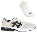 Kit Tênis Asics Gel-Takumi + Par de Meias - Masculino MARROM CLA/PRETO
