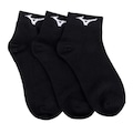 Kit Meia Under Armour Core Cotton Cano Curto Unissex PRETO