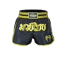 Short Muay Thai Venum Bangkok Fight Gold - Masculino PRETO/OURO