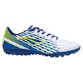 Chuteira Society Penalty Garra Y-2.0 - Adulto BRANCO/AZUL ESC