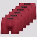 Kit Cueca Boxer Puma sem Costura - 6 Unidades - Masculino VERMELHO