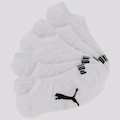 Kit Meia Puma Sapatilha - 6 Pares - Unissex BRANCO