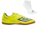 Kit Chuteira Futsal Umbro Ultimate e Meia - Adulto VERDE/AZUL ESC