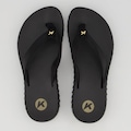 Chinelo Kenner Kyra Slim Feminino PRETO