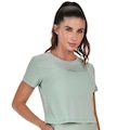 Blusa Cropped Alto Giro Essentials - Feminina VERDE