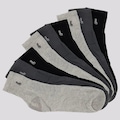 Meia Lupo Cano Médio - 9 Pares - Unissex PRETO