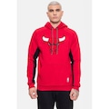 Blusão De Moletom Com Capuz NBA Chicago Bulls Rubro - Masculino VERMELHO