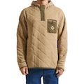 Blusão com Capuz Hurley Russel 1/4 Snap Fleece Po Wt24 Masculina CAQUI