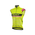 Colete de Ciclismo Ert Corta Vento Cycling Team - Feminino AMARELO/ROSA