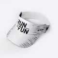 Viseira para Corrida Hupi Run For Fun - Adulto BRANCO/PRETO