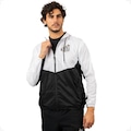 Jaqueta Corta Vento do Santos Oficial Surf Center Nylon - Masculina BRANCO/PRETO