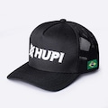 Boné Aba Curva Hupi Bordado - Snapback - Trucker - Adulto PRETO