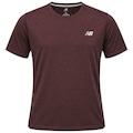 Opção de cor MARROM de Camiseta New Balance Atlhetics Run - Masculina