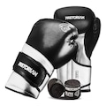 Kit Luva Muay Thai Boxe Pretorian Elite + Bandagem PRETO/PRATA