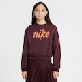 Blusão sem Capuz Nike Sportswear Club - Infantil LARANJA CLA/PRETO