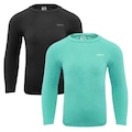 Camisa Térmica Selene Proteção Uv50+ -  2 Unidades - Infantil PRETO