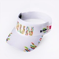Viseira para Corrida Hupi Run Colors - Adulto BRANCO