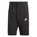 Shorts adidas 3 Stripes Single Jersey - Masculino PRETO/BRANCO