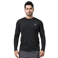 Camiseta Manga Longa Performance Wear Uv 50+ Proteção Solar - Masculina PRETO