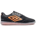 Chuteira Futsal Umbro Pro Challenge - Adulto PRETO/LARANJA