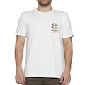 Camiseta Quiksilver Vertical Logos - Masculina OFF WHITE