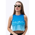 Blusa Cropped Hupi Colors - Feminina AZUL