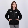 Jaqueta com Capuz Kappa Vasco Piquet - Feminina PRETO