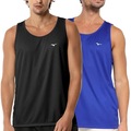 Camiseta Regata Mizuno Energy M - 2 Unidades - Masculina PRETO/AZUL