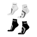 Kit de Meias Cano Médio Hupi Prime com 2 pares - 36 a 42 - Adulto PRETO/BRANCO