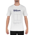 Camiseta Wilson Tennis Court - Masculina BRANCO/AZUL ESC