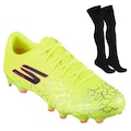 Kit Chuteira de Campo Skechers SKX 1.5 Academy + Meião - Adulto 08