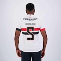 Camisa do São Paulo I 2024 New Balance com Patrocínio 5 Arboleda - Masculina BRANCO