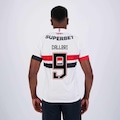 Camisa do São Paulo I 2024 New Balance com Patrocínio 9 Calleri - Masculina BRANCO