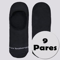 Kit Meias New Balance com 9 Pares Basic Adulto PRETO