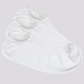 Kit Meias Kappa com 3 Pares Super Invisível - 38 A 43 - Adulto BRANCO