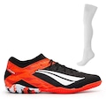 Chuteira Futsal Penalty Rx Locker Y-3 + Meião Penalty Storm - Adulto CORAL
